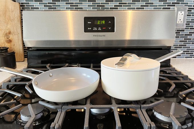 caraway minis duo on a stovetop