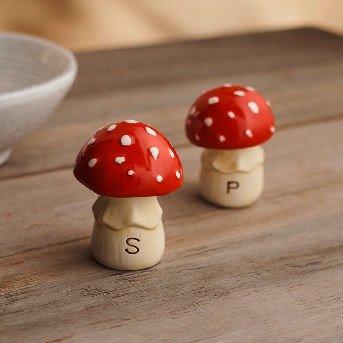 Mushroom Ceramic Salt And Pepper Shakers Ecomm Shopterrain.com