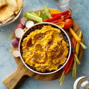 Spicy Roasted Carrot Hummus