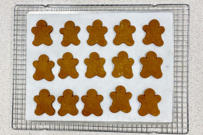 baked gingerbread cookies