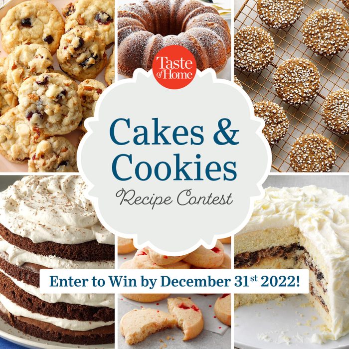 Cakes And Cookies Recipe Contest
