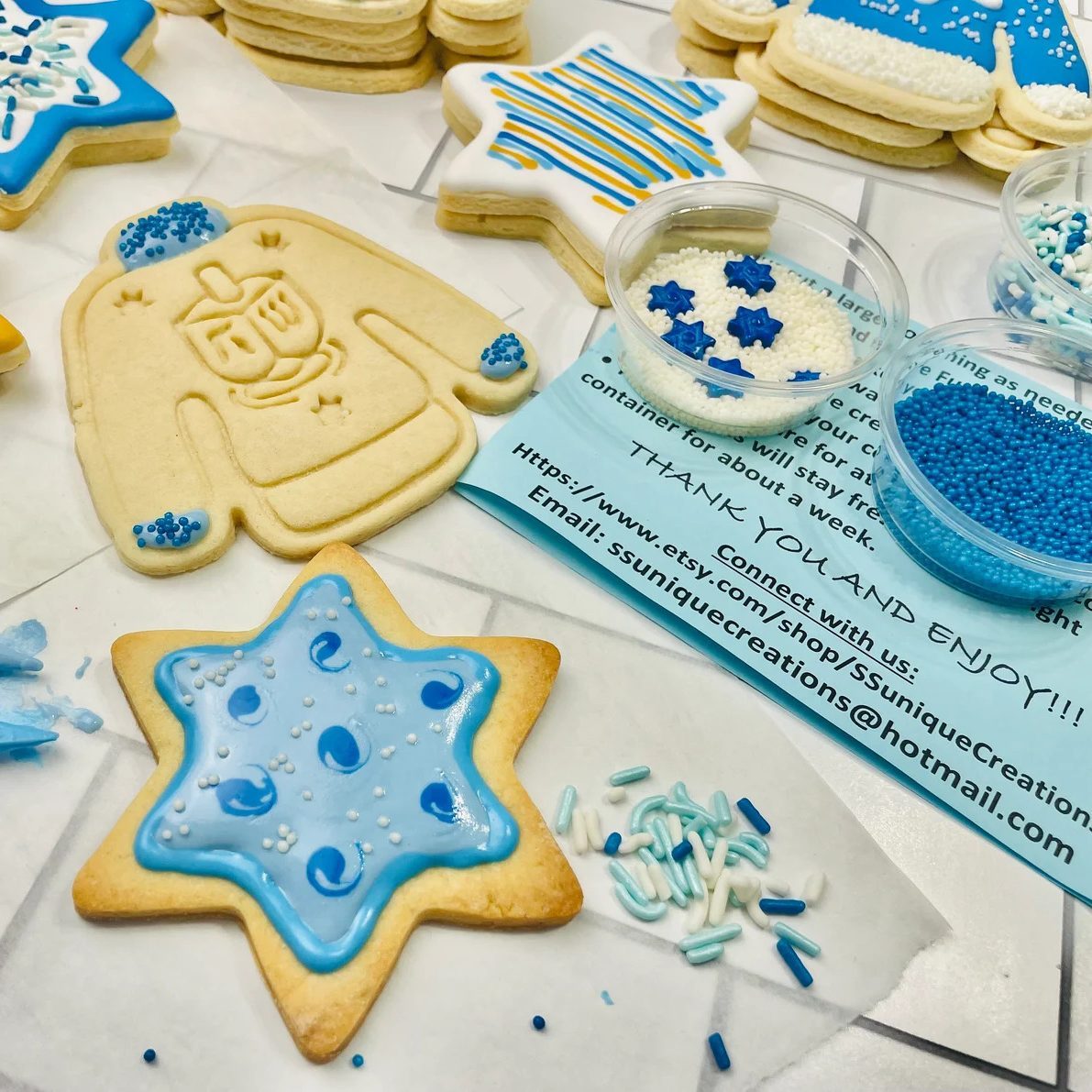 Hanukkah Cookie Decorating Kit Ecomm Via Etsy.com