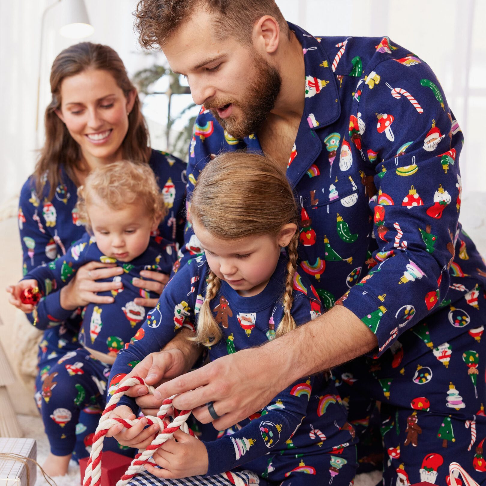 Heirloom Ornaments Matching Family Pajamas Ecomm Via Hannaandersson.com
