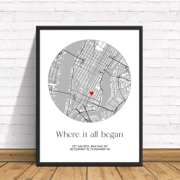 Where It All Began Map Ecomm Via Etsy.com