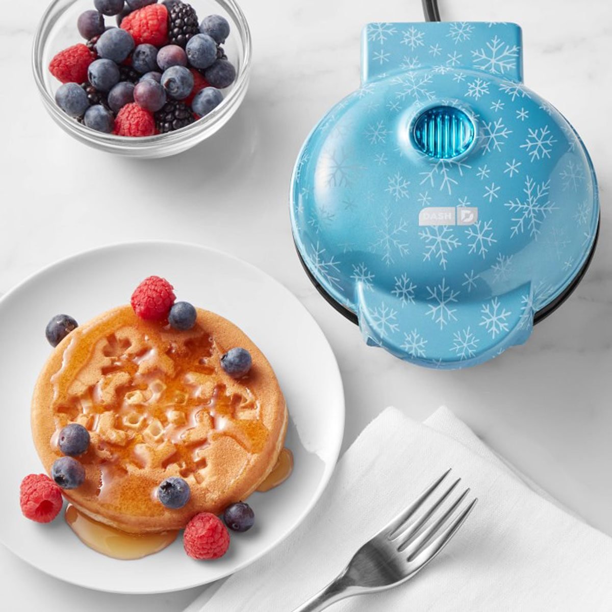 Dash Snowman Mini Waffle Maker - Blue : Target