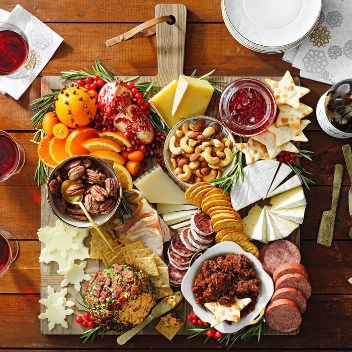 Festive Holiday Cheese Board