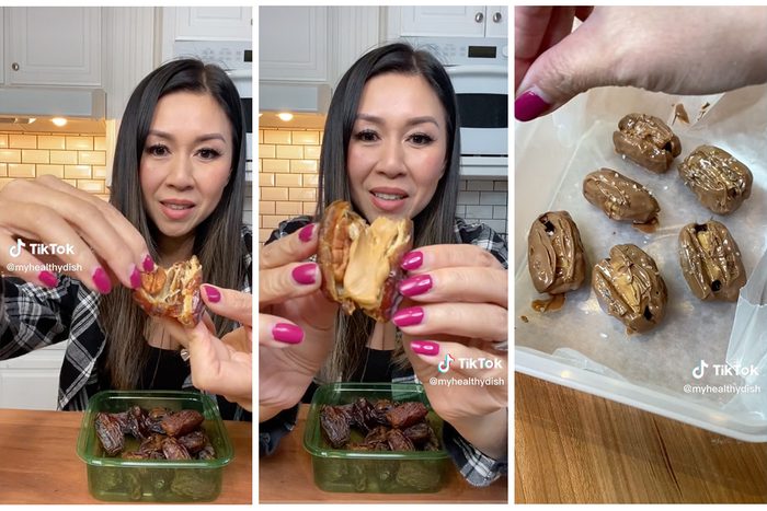 Tiktok on How To Make Healthy Snickers via MyHealthyDish