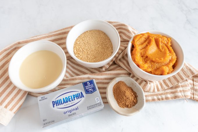 No-Bake Pumpkin Cheesecake Ingredients