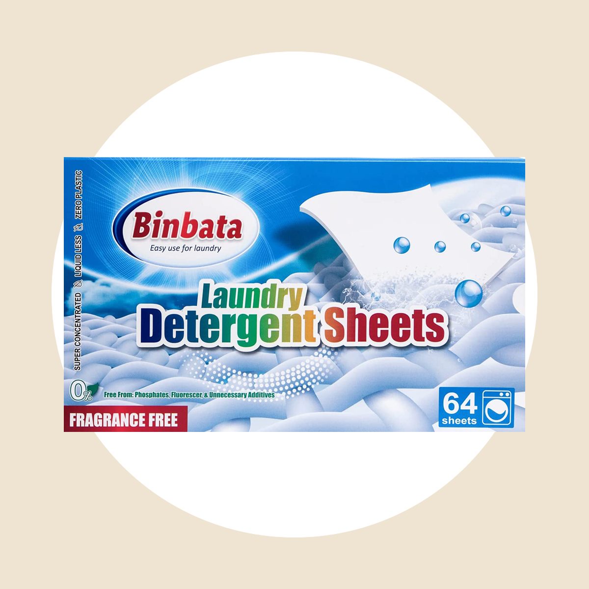  Binbata Laundry Detergent Sheets, Up To 128 Loads  Hypoallergenic Eco-Friendly Unscented Biodegradable Plastic Free Liquidless  Sheets Suitable for Sensitive Skin : Health & Household