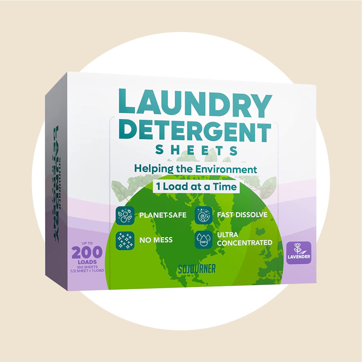 Laundry Soap Sheets, Package of 2 30 Sheets Per Package for 60