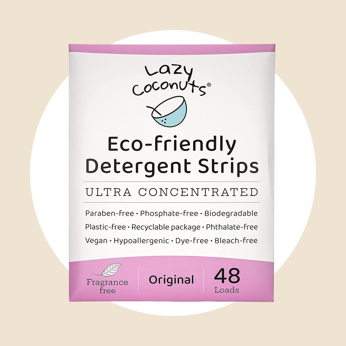 Binbata Laundry Detergent Sheets, Up to 128 Loads Hypoallergenic Eco-Friendly Unscented Laundry Sheets, Biodegradable Plastic Free Liquidless Laundry