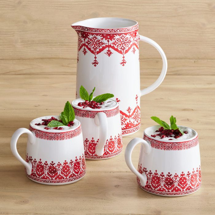 Tahoe Fair Isle Stoneware Mugs Set Of 4 