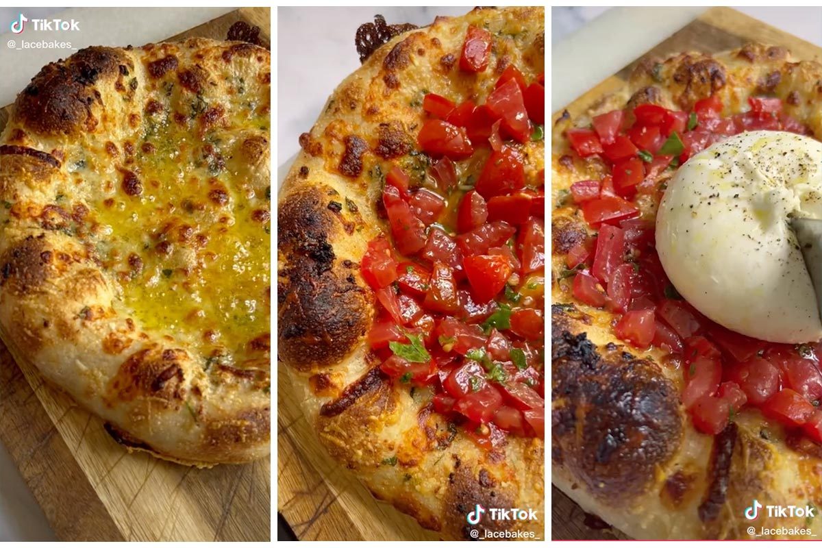 Burrata Pizza Via _Lacebakes_ Tiktok