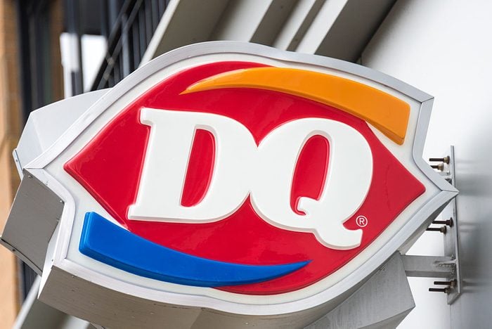 Dairy Queen Signage or DQ: international frozen products...