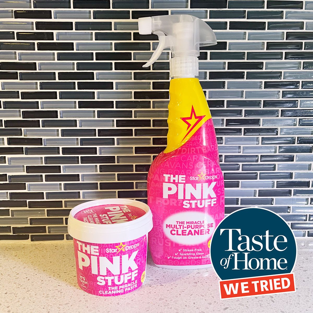 BATHROOM CLEAN WITH ME THE PINK STUFF SCRUBBER REVIEW IS IT WORTH