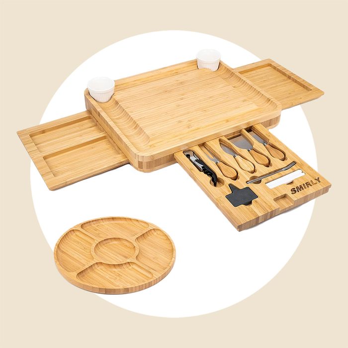 Bamboo Charcuterie Board and Knife Set