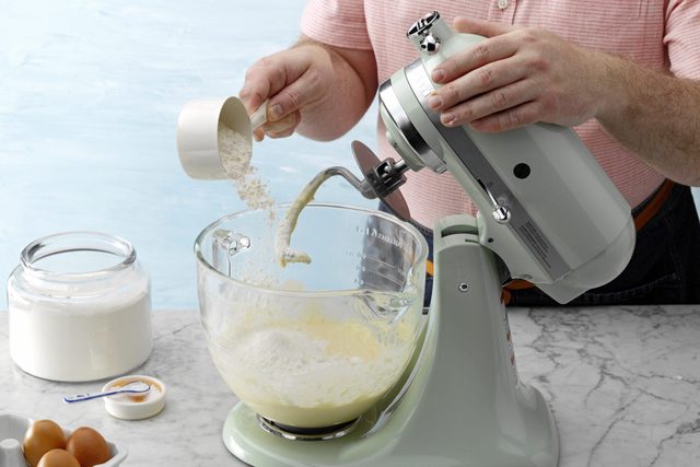 Dissolve yeast in warm water, mix ingredients in to make dough
