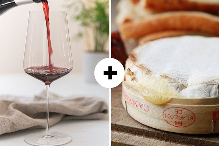 Pinot Noir And Camambert Wine And Cheese Pairing