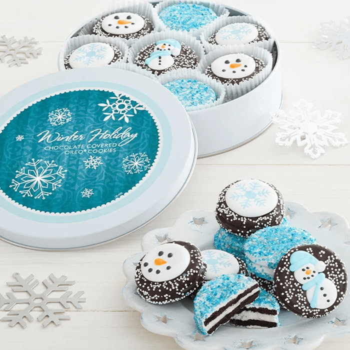 Snowflake Chocolate Belgian Cookies Ecomm Via 1800baskets.com