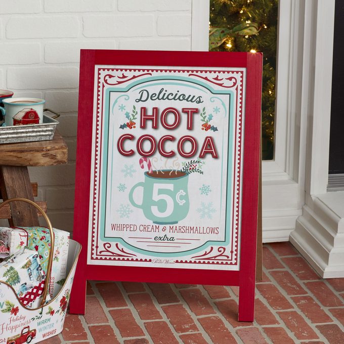 The Pioneer Woman Hot Chocolate Sign