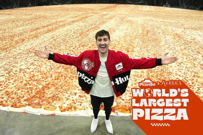 Airrack X World's Largest Pizza Courtesy Airrack Pizza Hut