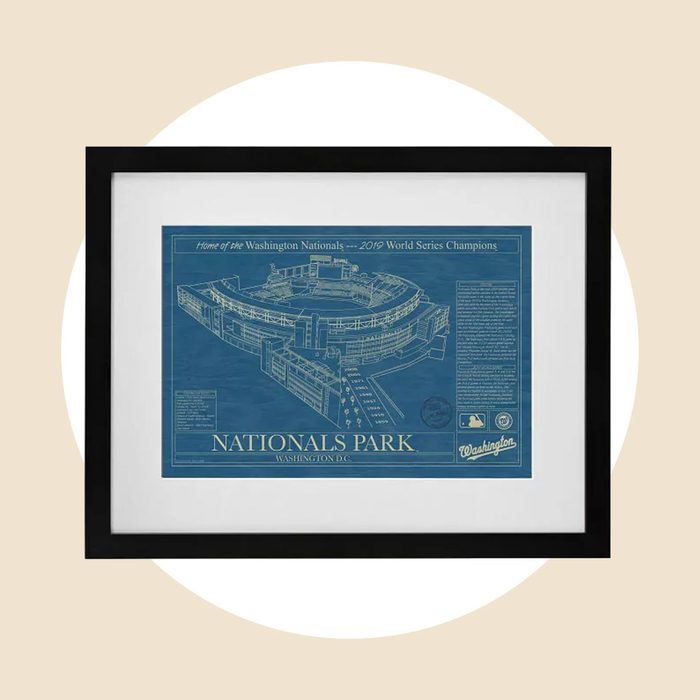 Baseball Stadium Blueprint Artwork Ecomm Via Uncommongoods