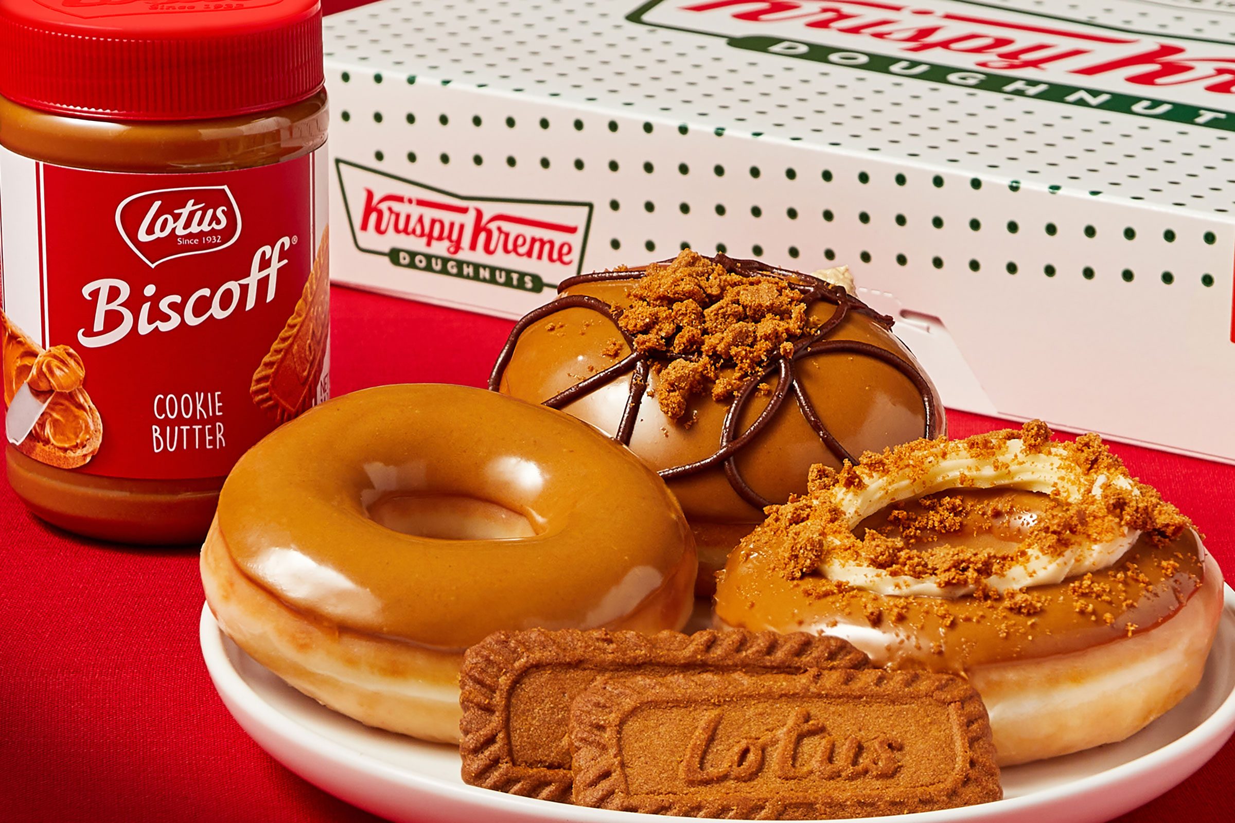 Krispy Kreme Has a New Line of Lotus Biscoff Doughnuts and We're