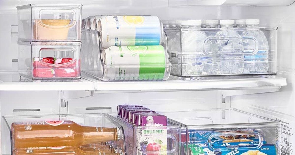 Fridge Canned Drink Beer Plastic Storage Box Kitchen Bar Beverage  Organizer2023