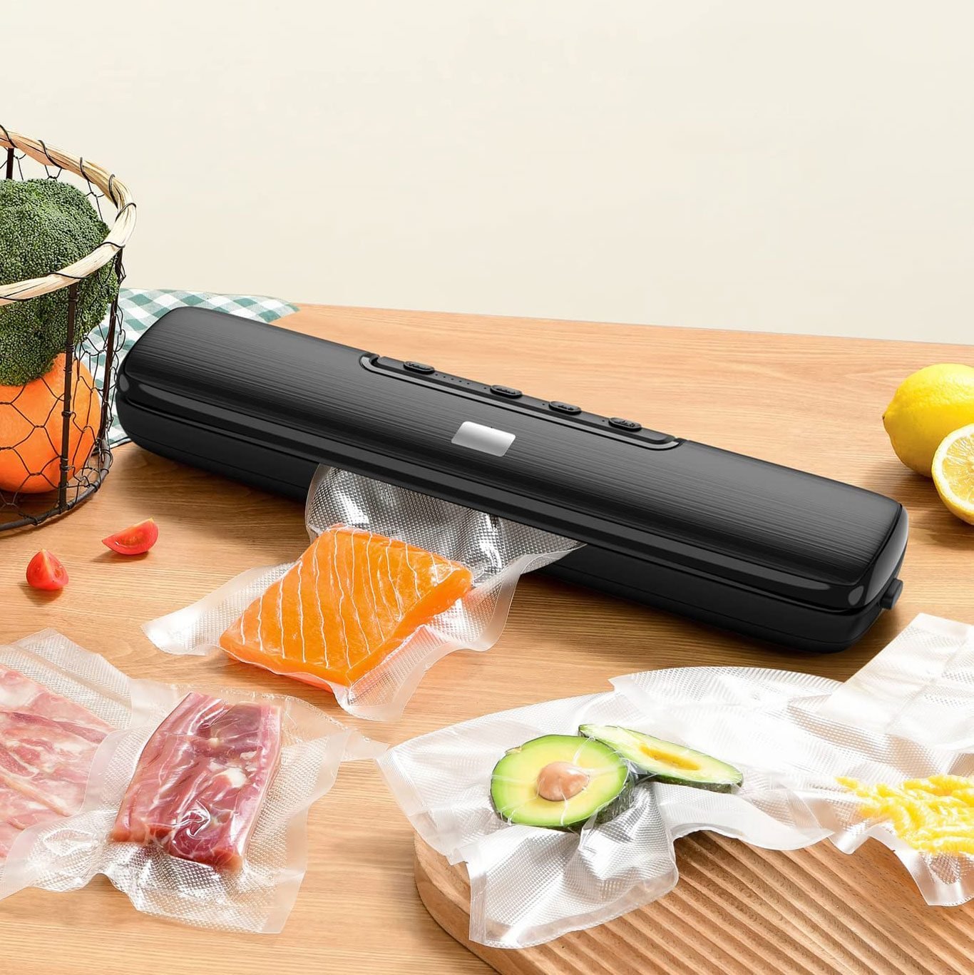 Wholesale MEGAWISE 80kPa Vacuum Sealer, One-Touch Automatic Food Saver with  Dry Moist Fresh Modes, Portable Vacuum Sealing Machine with 10 Vacuum Bags  & Cutter: Kitchen & Dining