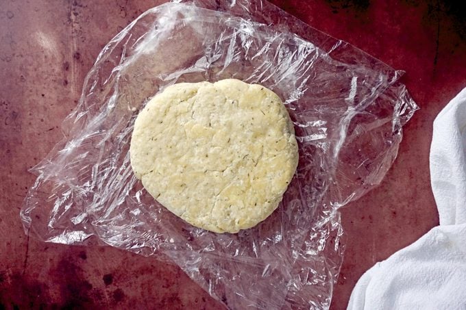 Preparing the pastry dough