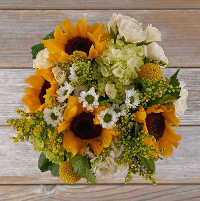 Sunflowers White Flowers Via Bouqs