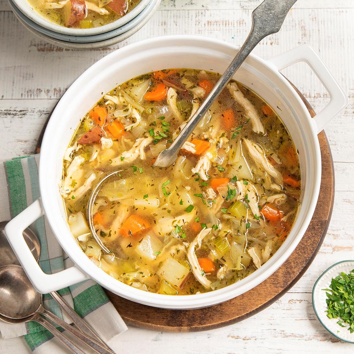 Chicken Soup with Cabbage