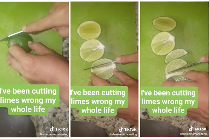 Cutting Limes the Right Way Hack via @shamamamahealing Tiktok