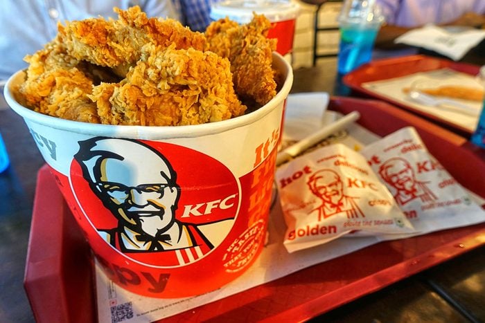 Kfc Bucket Chicken At An Outlet In City Center Shopping Mall
