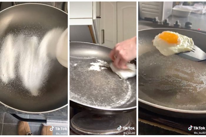 Salt Restoring Nonstick Pan Hack Via @S_Lou92 TikTok