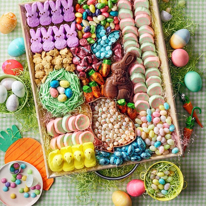 Pinwheel Mints; Easter Candy Board