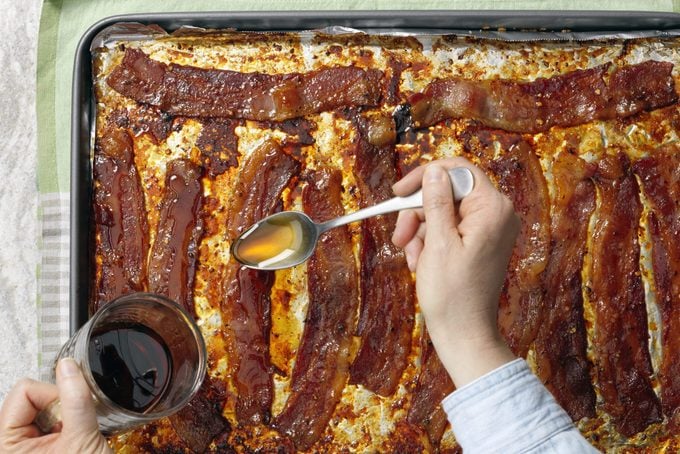 Million Dollar Bacon And Syrup On Sheet Pan