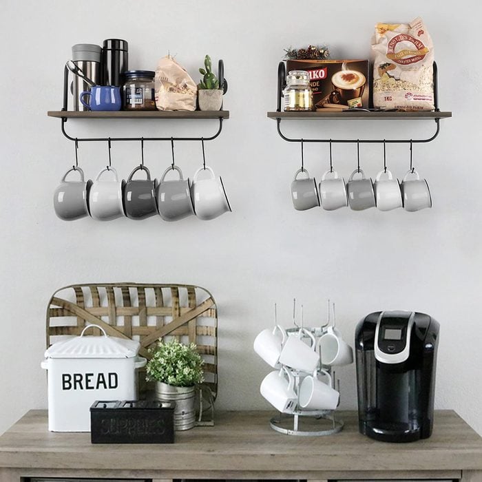 Floating Mug Shelves