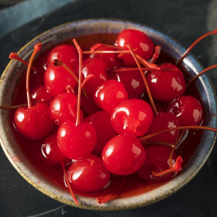 Sweet Red Maraschino Cherries