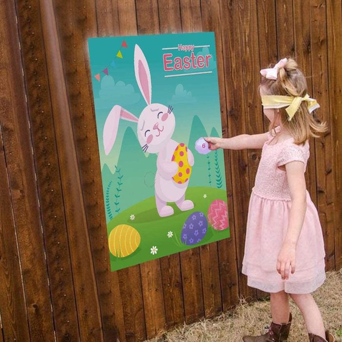 Pin The Tail On The Bunny Easter Party Game