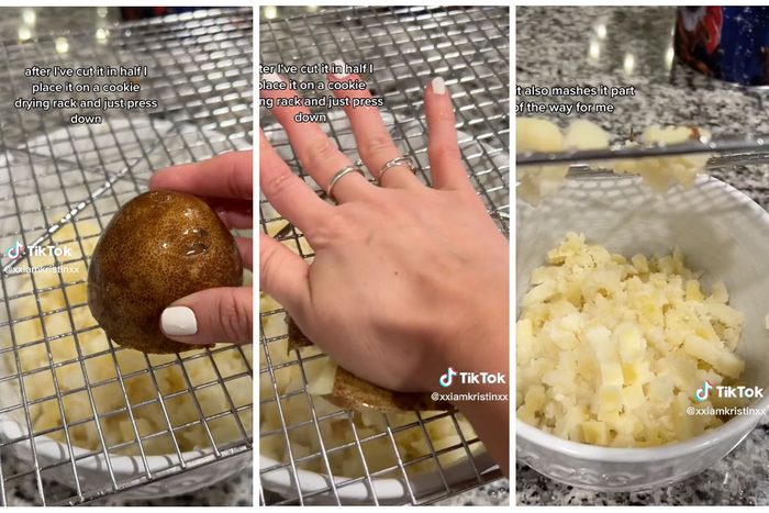 Viral Potato Mashing Hack for Easy Mashed Potatoes Via @xximkristinxx TikTok