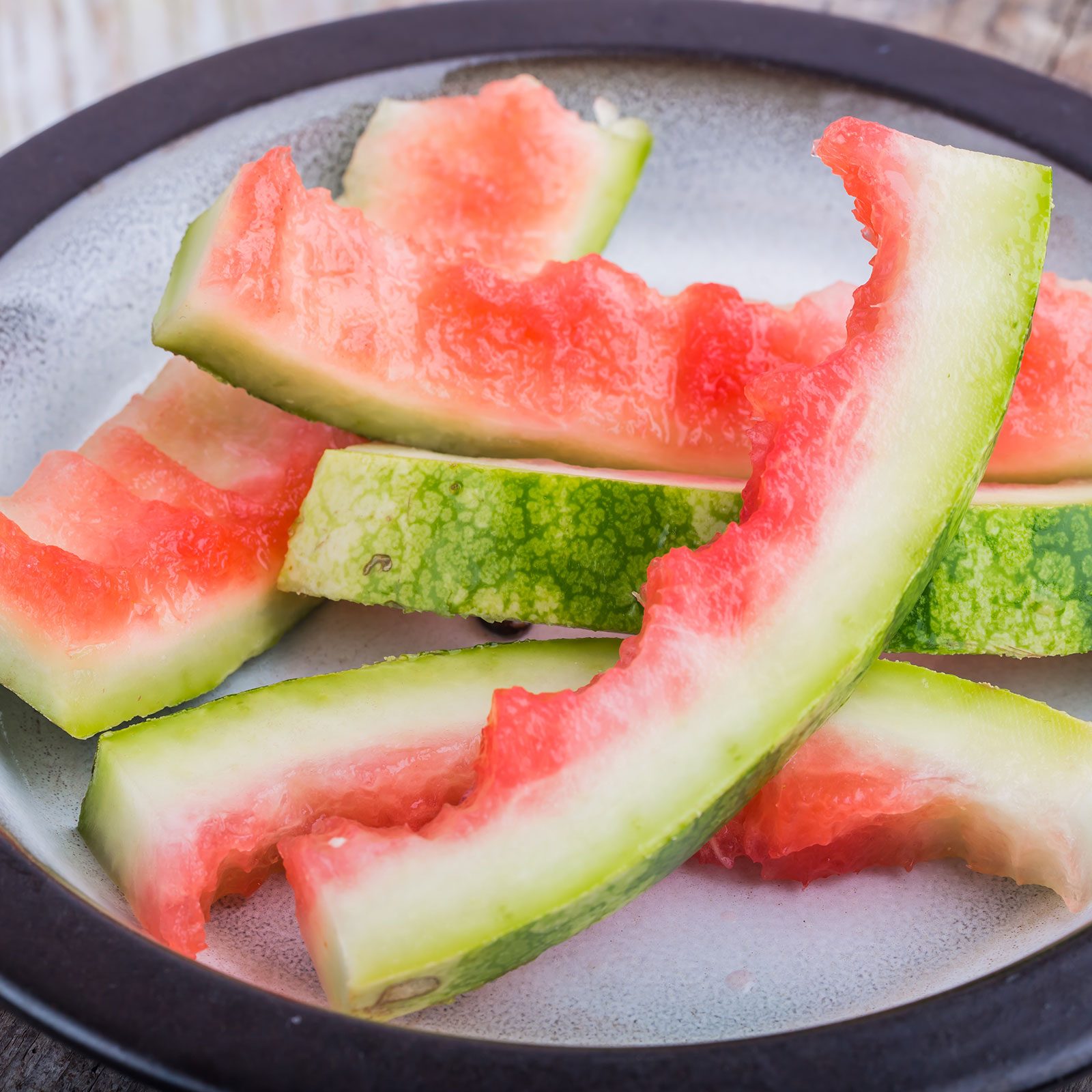 Watermelon Rinds on a plate