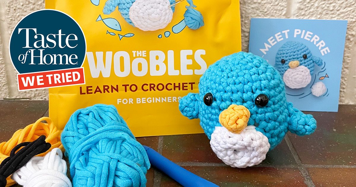 Woobles Crochet Kit For Beginners Crochet Stuffed Animal Kit Knitting Kit  With Easy Peasy Yarn Beginner Animal DIY Animal Crafts