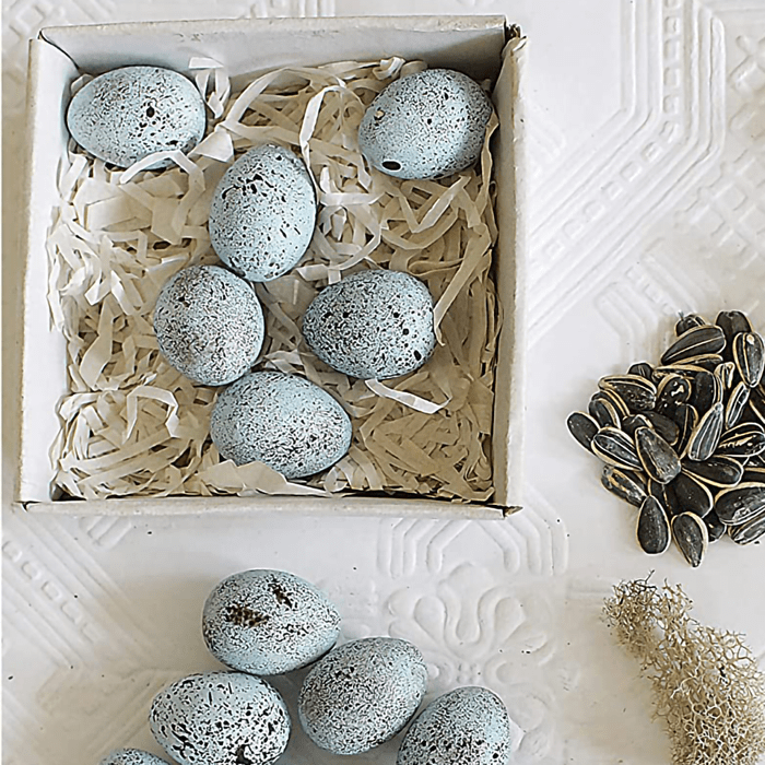 Blue Speckled Ceramic Robin Eggs