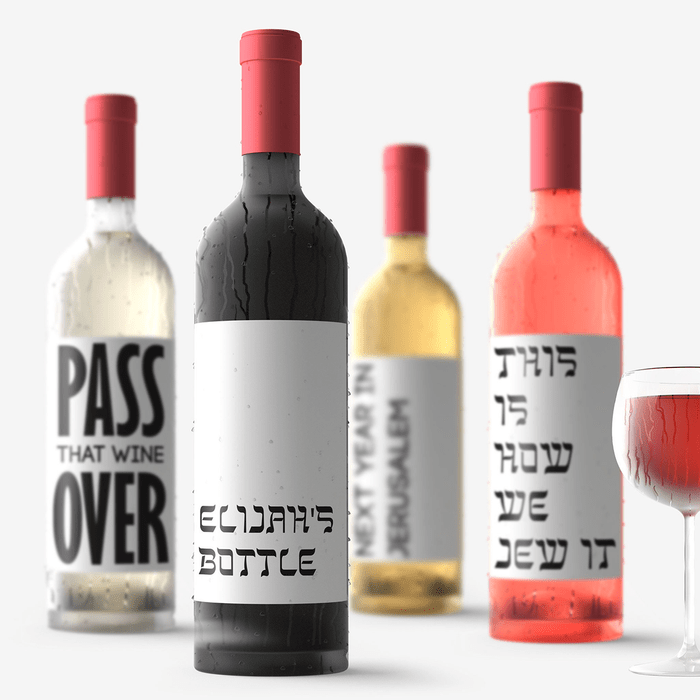Funny Passover Wine Lable