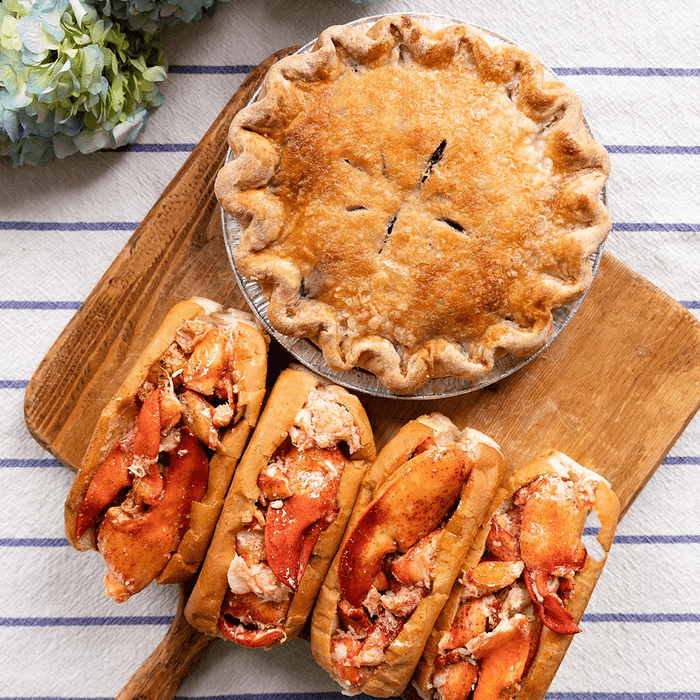 Lobster Roll And Blueberry Pie Meal