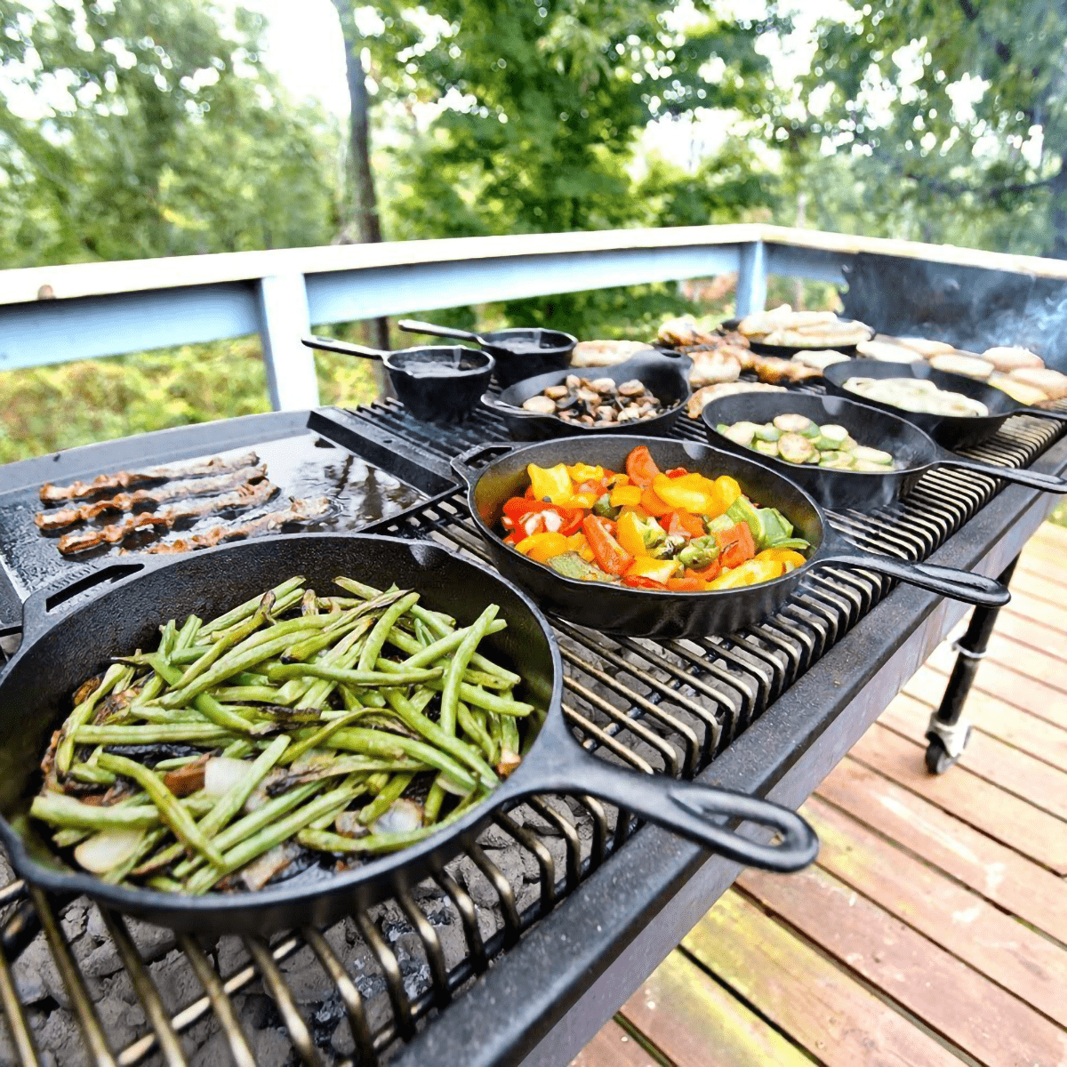 Lodge Outdoor Cast Iron Cooking Table