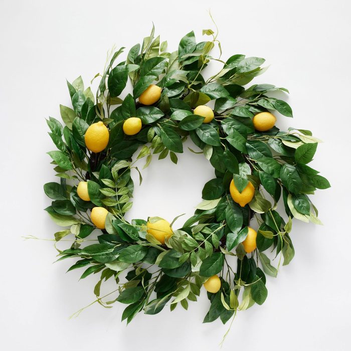 Monique Lhuillier Faux Lemon Wreath