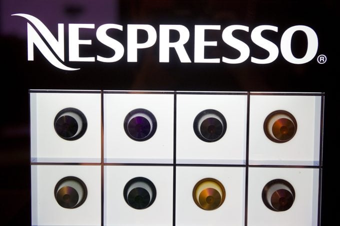 Coffee capsules from the brand "Nespress