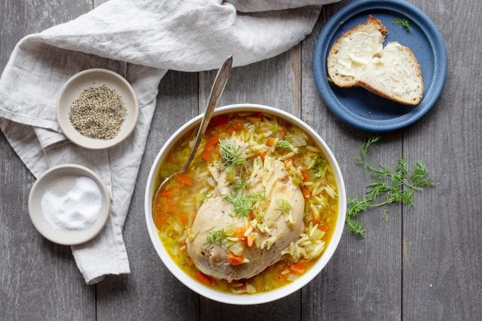 Chicken In A Pot With Orzo